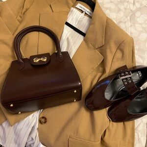 HANAE MORI Leather Handbag